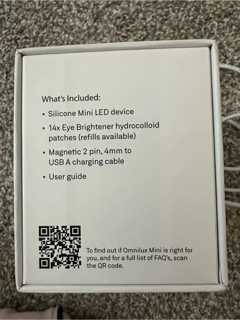NIB Omnilux Mini Eye Brightener LED Device